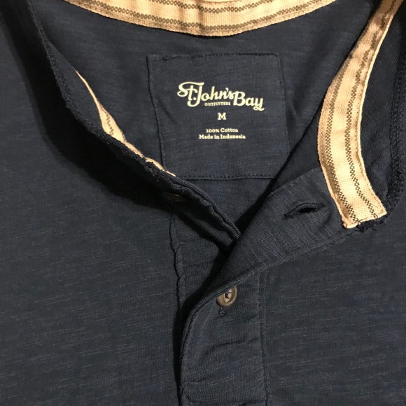 *3/$12* St. John's Bay Blue Polo, M - Picture 4 of 6